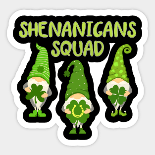 Gnomies Shenanigans Squad St. Patrick's Day Sticker